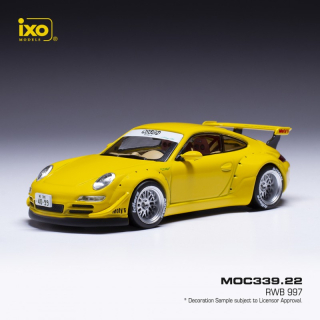 Porsche RWB 997 yellow 1:43 Ixo Models