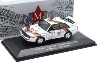 Audi Quattro Sport #1 Rohrl/Geistdorfer Winner Rally ADAC Stadte 1984 1:43 CMR