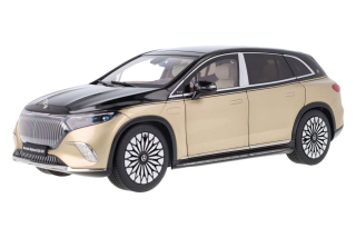 Mercedes-Maybach EQS 680 SUV Z296 obsidian black/designo kalahari gold 1:18 NZG