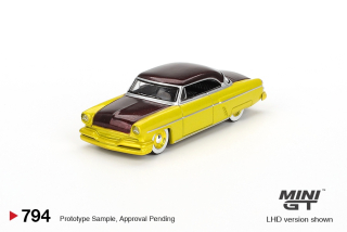 Lincoln Capri Hot Rod 1954 Lime Yellow 1:64 Mini GT
