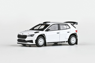 Škoda Fabia IV RS Rally2 2022 bílá 1:43 Abrex