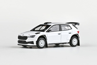 Škoda Fabia IV RS Rally2 2022 bílá 1:43 Abrex