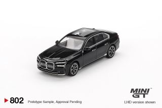 BMW i7 eDrive50 2024 Black Sapphire1:64 Mini GT