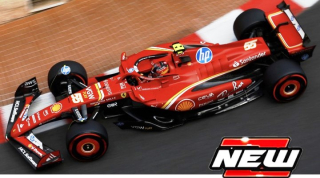 Ferrari SF-24 #55 C.Sainz 3rd Monaco GP 2024 with Helmet 1:43 Bburago