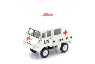 Steyr Puch Haflinger Un Ambulance 1975 white 1:18 Schuco