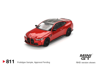 BMW M4 Competition (G82) 2024 Sakhir Orange 1:64 Mini GT