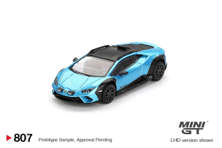Lamborghini Huracán Sterrato 2023 Blu Aegir 1:64 Mini GT