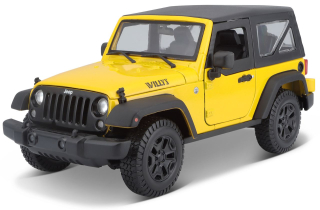 Jeep Wrangler 2014 yellow 1:18 Maisto