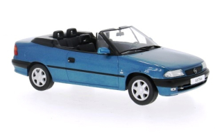 Opel Astra F Cabrio 1994 blue 1:24 WhiteBox