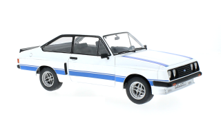 Ford Escort MK II RS 2000 X-Pack 1977 white/blue stripes 1:18 MCG Modelcar Group
