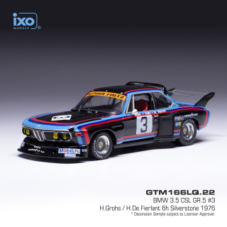 BMW 3.5 CSL #3 Grohs/Fierlant Silverstone 1976 1:43 Ixo Models
