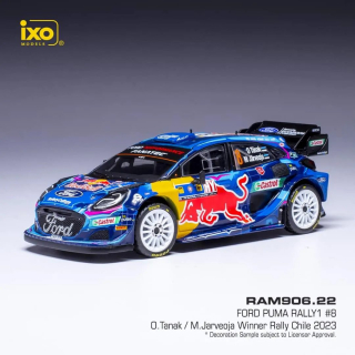 Ford Puma Rally 1 #8 Tanak/Jarveoja Rally Chile 2023 1:43 Ixo Models