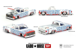 Chevrolet Silverado Dually on Fire 1980 1:64 Mini GT