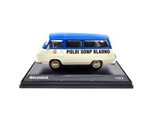 Škoda 1203 Poldi SONP Kladno limitovaná edice "Hokej 88" 1:43 Svět autíček