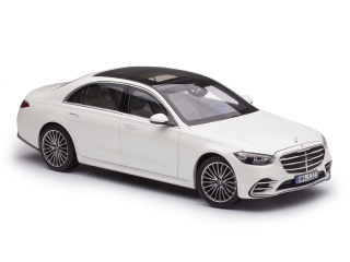 Mercedes-Benz S-Class AMG-Line 2021 white metallic 1:18 Norev