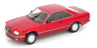Mercedes-Benz 500 SEC C126 1985 red metallic 1:18 KK Scale