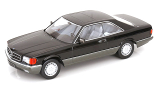Mercedes-Benz 500 SEC C126 1985 black 1:18 KK Scale