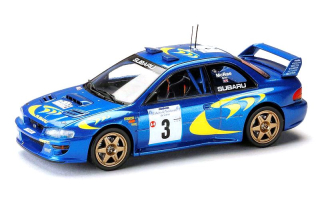 Subaru Impreza #3 Winner Tour de Corse 1997 blue/yellow 1:43 Hobby Japan