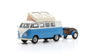 Volkswagen T1 Campingbus with Westfalia Trailer 1:43 Schuco