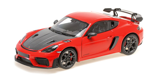 Porsche Cayman GT4 RS Weissach Package 2024 red 1:18 Minichamps 