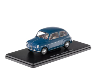 Fiat 600D 1960 blue 1:24 Hachette