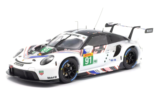 Porsche 911 RSR-19 Goodbye Team Porsche GT #91 Bruni/Lietz Last Race WEC 8H Bahrain 2022 1:18 Ixo Models