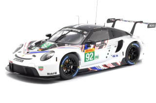 Porsche 911 RSR-19 Goodbye Team Porsche GT #92 Estre/Christensen Last Race WEC 2H Bahrain 2022 1:18 Ixo Models