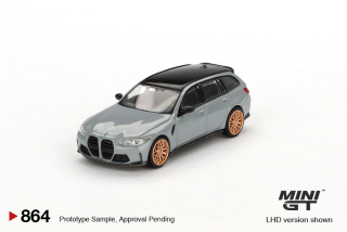 BMW M3 Competition Touring 2024 Brooklyn Grey 1:64 Mini GT