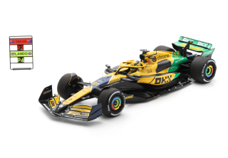 McLaren Formula 1 Team MCL38 #81 O.Piastri 2nd Monaco GP 2024 1:12 Spark