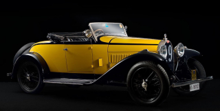 Bugatti Type 40 Roadster Spider Open 1921 black/yellow 1:43 Matrix Scale Models