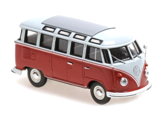 Volkswagen Samba Bus 1961 grey/red 1:43 Minichamps