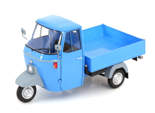 Piaggio APE P501 Open 1979 with Showcase blue 1:18 Mitica