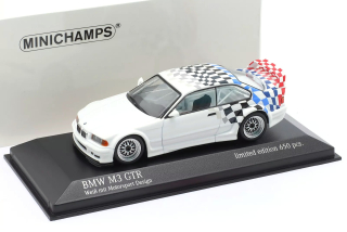 BMW M3 GTR E36 1993 white/decor 1:43 Minichamps