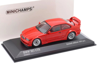 BMW M3 GTR E36 1993 red 1:43 Minichamps