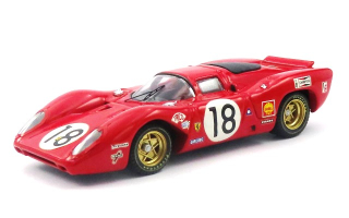 Ferrari 312 P Coupe #18 Rodriguez/Piper 24H Le Mans 1969 1:43 Best Model