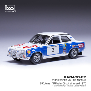 Ford Escort MK I RS 1600 #2 B.Coleman/P.Phelan Circuit of Ireland 1975 1:43 Ixo Models