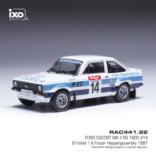 Ford Escort MK II RS 1800 #14 B.Fisher/A.Frazer Haspengouw Rallye 1980 1:43 Ixo Models