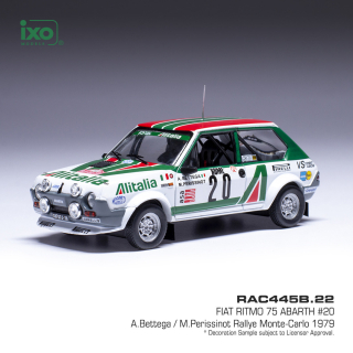 Fiat Ritmo 75 Abarth #20 A.Bettega/M.Perissinot Rally Monte Carlo 1979 1:43 Ixo Models