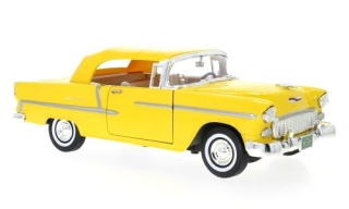 Chevrolet Bel Air Convertible 1955 yellow 1:18 Motor Max