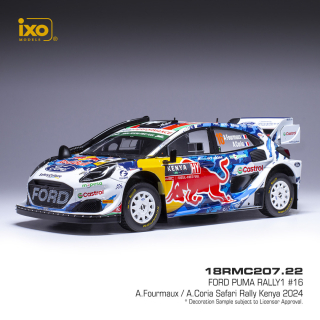 Ford Puma Rally 1 WRC #16 Fourmaux/Coria Safari Rally Kenya 2024 1:18 Ixo Models