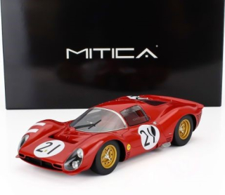 Ferrari 330 P3 4.0L V12 Coupe ch.0848 Ferrari SEFAC #21 Bandini/Guichet 24H Le Mans 1966 1:18 Mitica