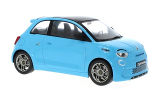 Fiat 500e Abarth 2024 light blue 1:18 MCG 