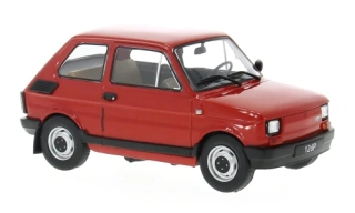 Fiat 126p 1985 red 1:24 WhiteBox