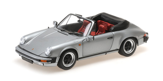 Porsche 911 Carrera 3.2 Cabriolet 1983 grey metallic 1:18 Minichamps 