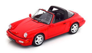 Porsche 911 (964) Carrera 4 Targa 1990 red 1:18 Norev