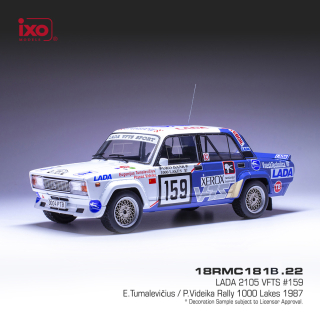 Lada 2105 VFTS #159 Tumalevicius/Videika 1000 Lakes Rallye 1987 1:18 Ixo Models