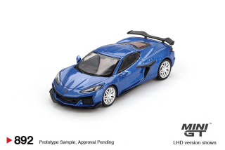 Chevrolet Corvette Z06 2023 Elkhart Lake Blue Metallic 1:64 Mini GT