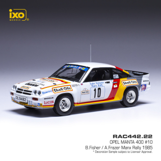 Opel Manta 400 #10 Fisher/Frazer Rallye Manx 1985 1:43 Ixo Models