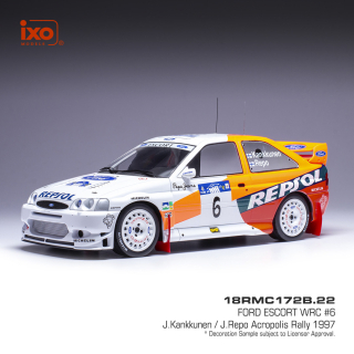 Ford Escort #6 Kankkunen/Repo WRC Akropolis 1997 1:18 Ixo Models