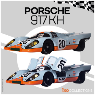 Porsche 917K #20 Gulf 24H Le Mans 1970 1:8 Ixo Models 